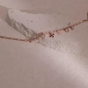 質粹系列 | 最好的時光(月光石&黑瑪瑙)。 純銀鍍18K金手鍊