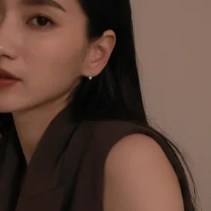 靜美日常系列 | 劇院外那場舞。925純銀轉珠耳環 (單入)