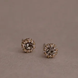 金色繁華系列 | 彼此的色彩。復古貼耳耳環 (可改夾式|矽膠)