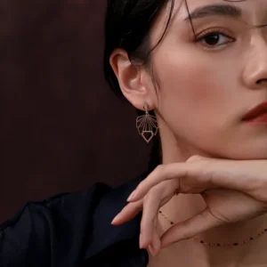 金色繁華系列 | 熹光。復古垂式耳環
