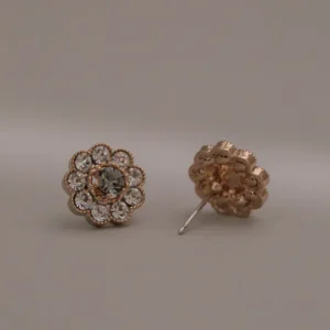 金色繁華系列 | 金星。復古貼耳耳環(可改夾式|矽膠)