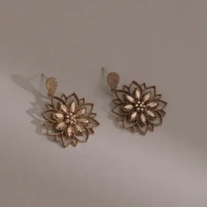 金色繁華系列 | 金曜。復古垂式耳環